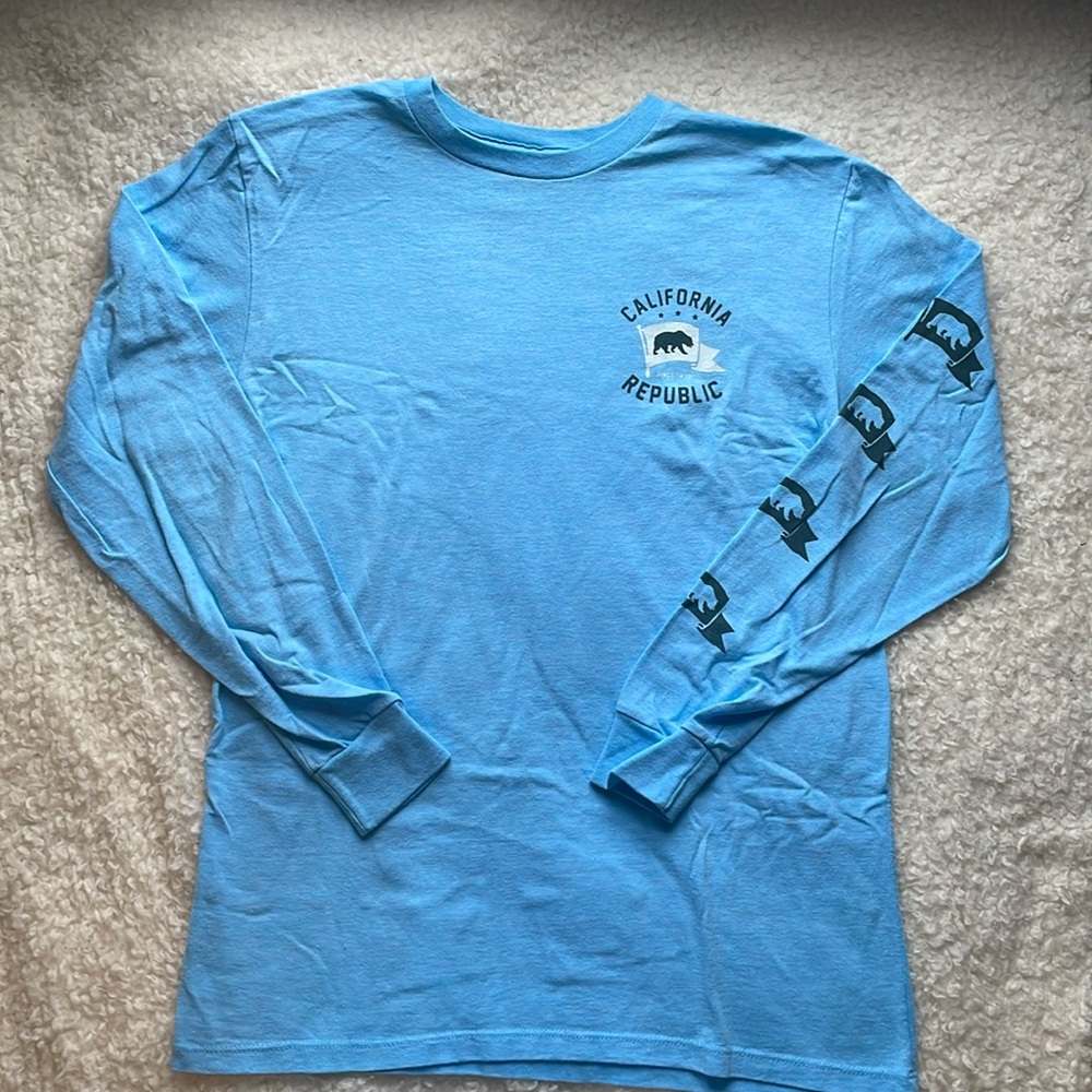 Blue Graphic Long Sleeve with California Logo
